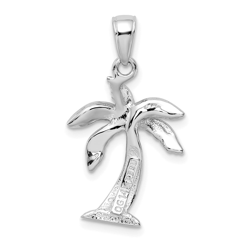 Gold Polished Palm Tree Pendants