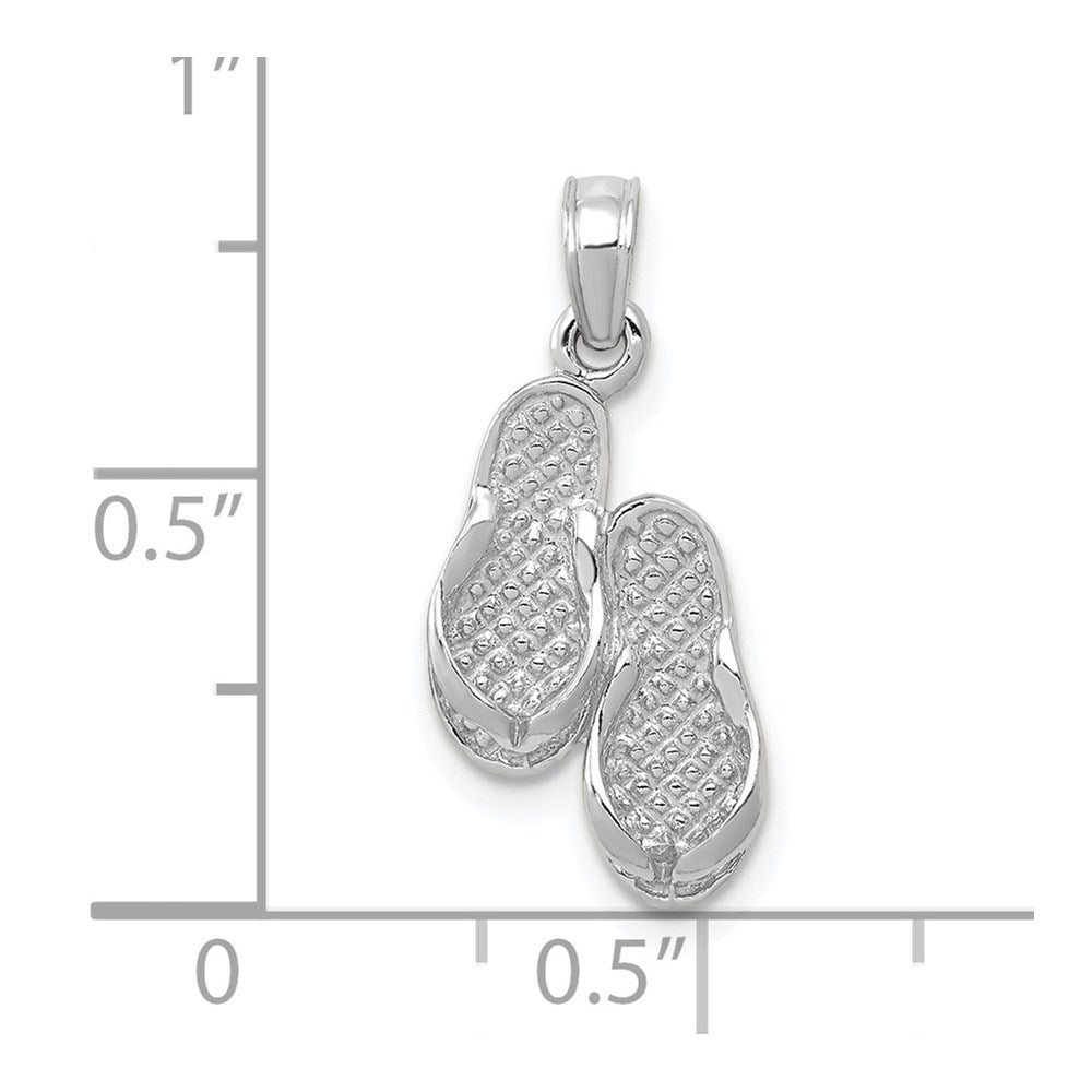 Gold Polished Flip Flop Pendants