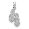 Gold Polished Flip Flop Pendants