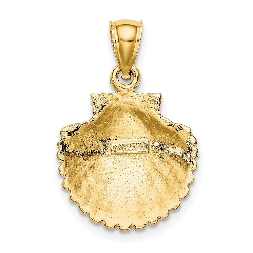 Gold Polished Sea Shell Pendants