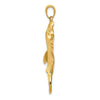 14k Large Manta Ray Pendant
