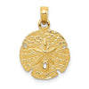 14k Sand Dollar Pendant