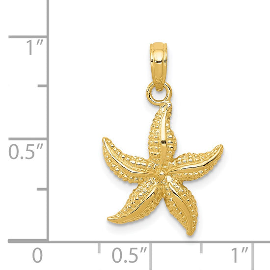 14k Starfish Pendant
