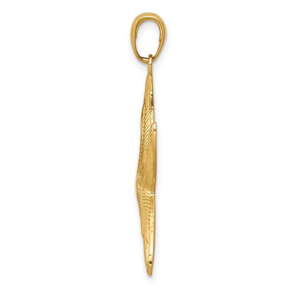 Gold Polished Starfish Pendants