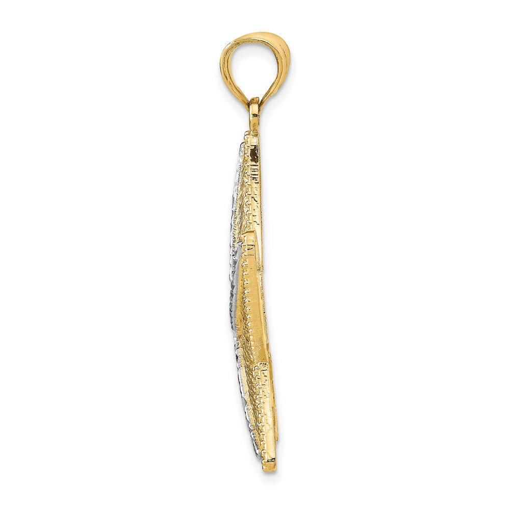 Gold Polished Starfish Pendants