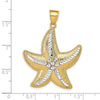Gold Polished Starfish Pendants