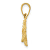 Gold Polished Starfish Pendants