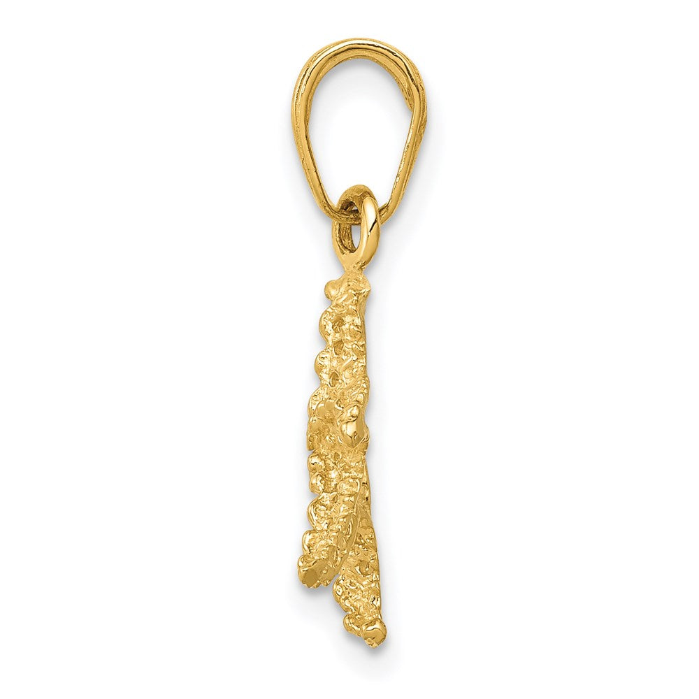 Gold Polished Starfish Pendants