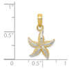 Gold Polished Starfish Pendants