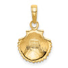 Gold Polished Sea Shell Pendants