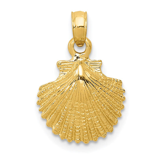 Gold Polished Sea Shell Pendants