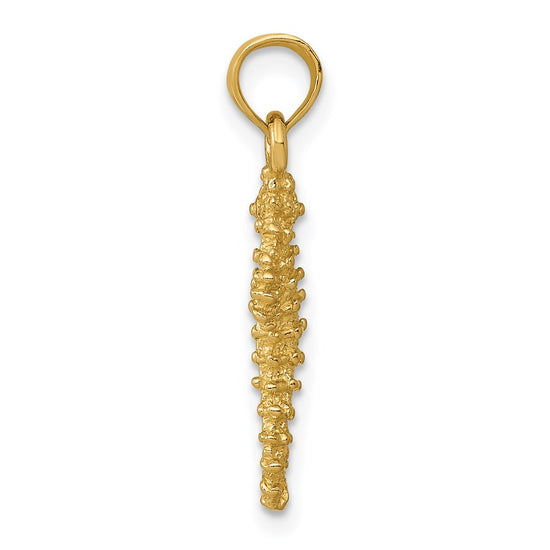 Gold Polished Seahorse Pendants