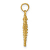 Gold Polished Seahorse Pendants