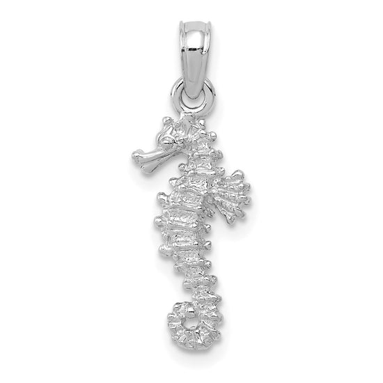 Gold Polished Seahorse Pendants