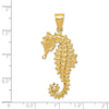 Gold Polished Seahorse Pendants