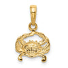 Gold Polished Crab Pendants