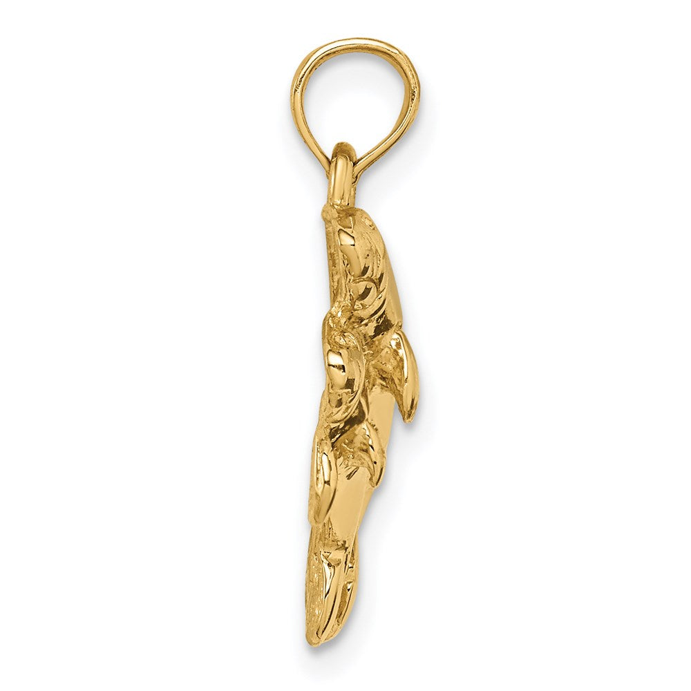 Gold Polished Manatee Pendants