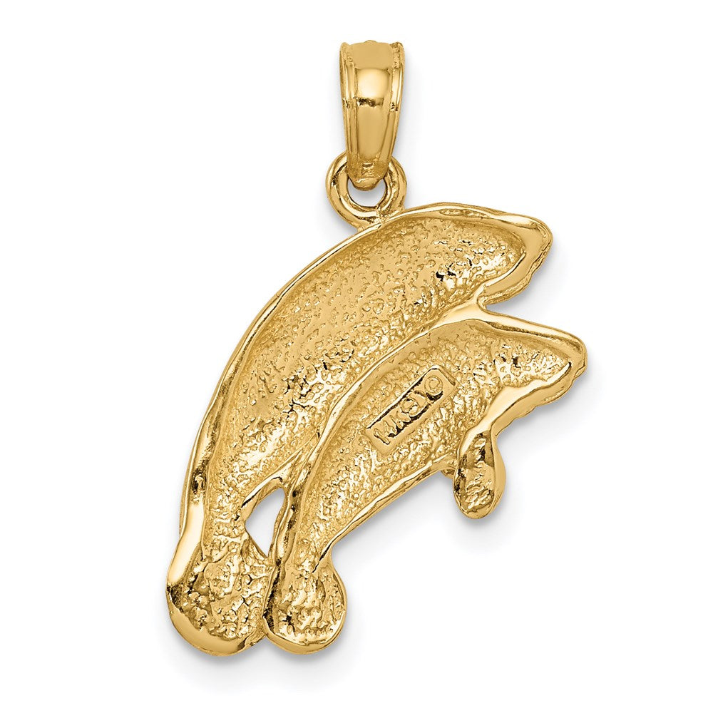 Gold Polished Manatee Pendants