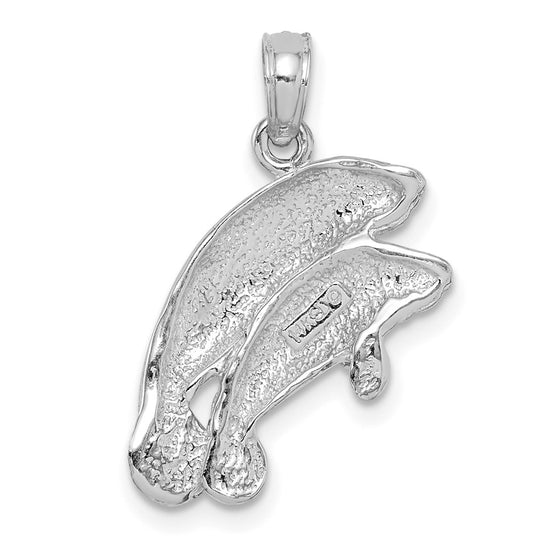 Gold Polished Manatee Pendants