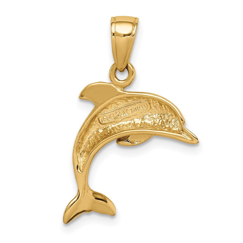 Gold Polished Dolphin Pendants