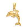 Gold Polished Dolphin Pendants