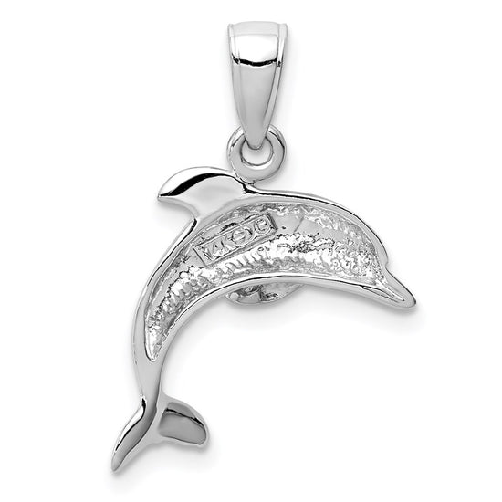 Gold Polished Dolphin Pendants