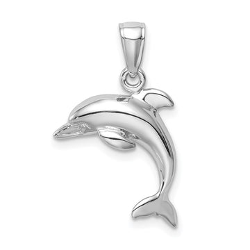 Gold Polished Dolphin Pendants
