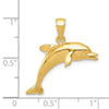 Gold Polished Dolphin Pendants