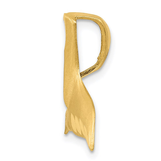 Gold Polished Whale Tail Pendants
