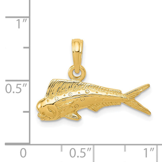 Gold Polished Fish Pendants