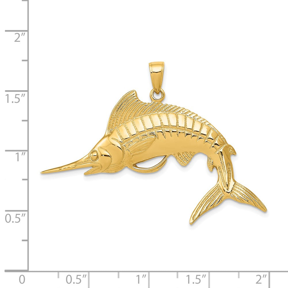 Gold Polished Fish Pendants