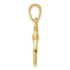 Gold Polished Fish Hook Pendants