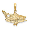 Gold Polished Fish Pendants