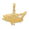 Gold Polished Fish Pendants