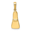 Gold Polished Scuba Flipper Pendants