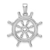 Gold Polished Ship Wheel Pendants