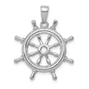 Gold Polished Ship Wheel Pendants