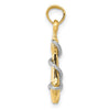 Gold Polished Anchor Pendants