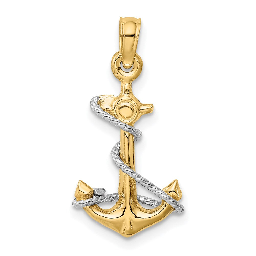 Gold Polished Anchor Pendants
