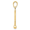 Gold Polished T-bar Anchor Pendants