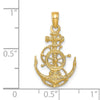 Gold Polished Anchor Pendants