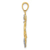 Gold Polished Anchor Pendants
