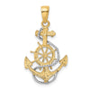 Gold Polished Anchor Pendants