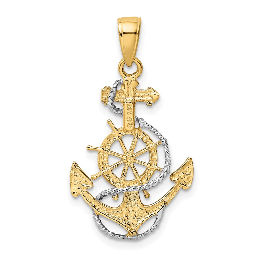 Gold Polished Anchor Pendants