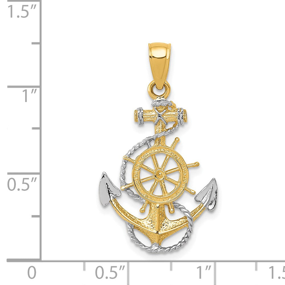 Gold Polished Anchor Pendants