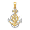 Gold Polished Anchor Pendants