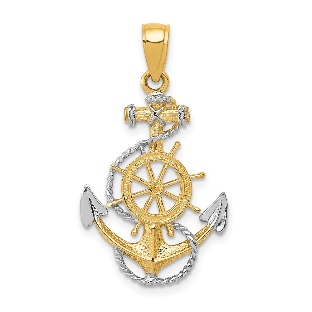Gold Polished Anchor Pendants