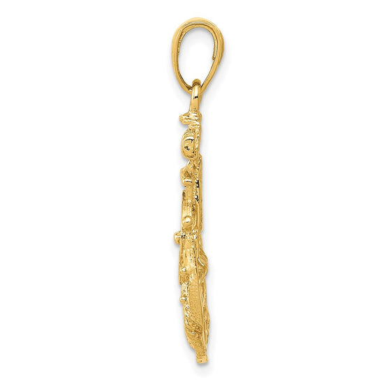 Gold Polished Anchor Pendants