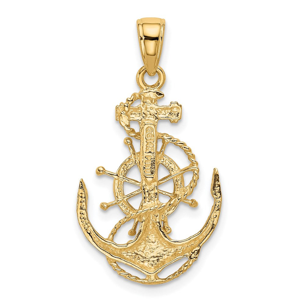 Gold Polished Anchor Pendants