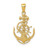 Gold Polished Anchor Pendants